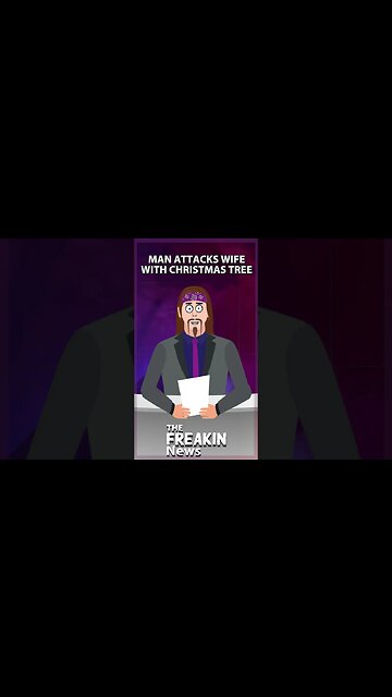 ASSAULT WITH A DAZZLING WEAPON FL Man Arrested After Attacking Wife With Christmas Tree #shorts