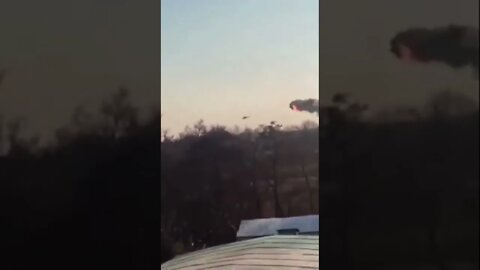 Ukraine soldiers shoot down a Mil Mi-24 gunship. What a strategic victory!