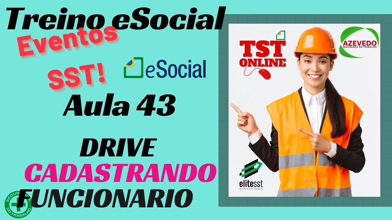 Aula 43 DRIVE Castradando FUNCIONARIO eSocial l TSTONLINE Sistemas