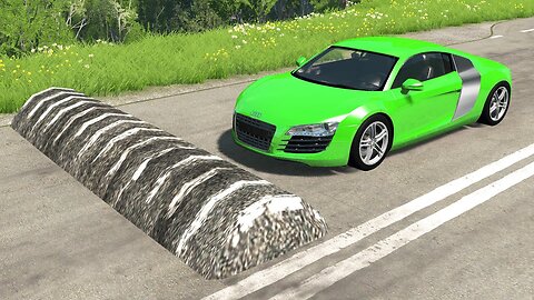 Cars vs Massive Speed Bumps – BeamNG.Drive(1080P_60FPS)