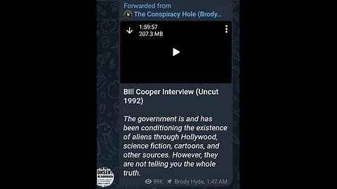 Documentary: Bill Cooper Interview on Blue Beam