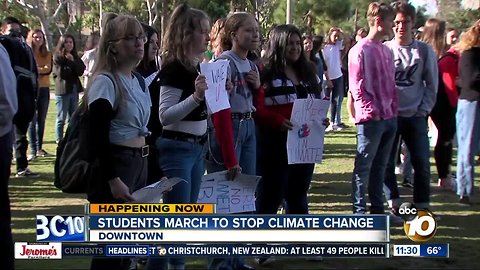 Local students join the international “Youth Strike for Climate”