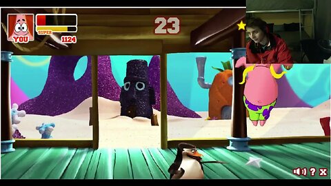 Skipper The Penguin VS Patrick Star In A Nickelodeon Super Brawl 2 Battle With Live Commentary