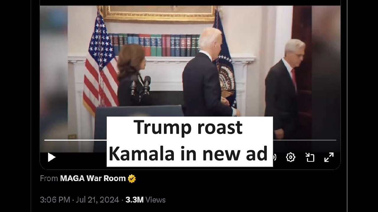 Trump Kamala was behind Biden ad goes viral