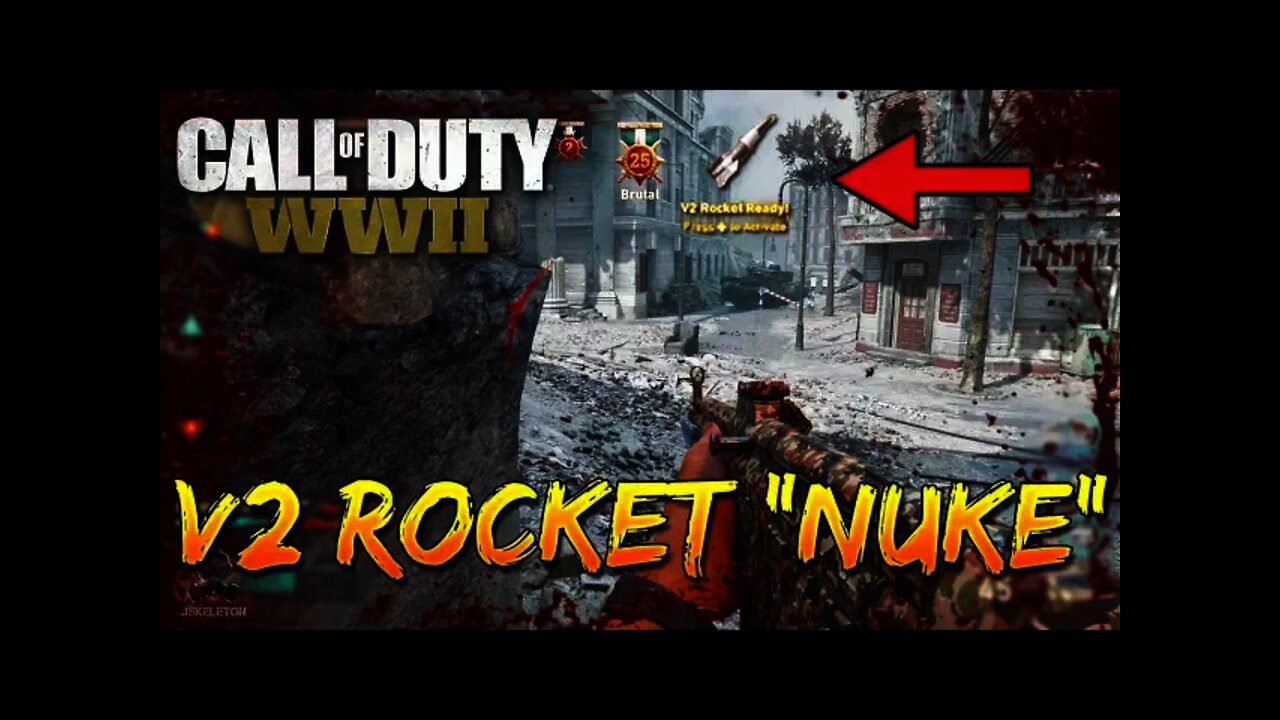 Call of Duty WW2 | How To Get a V2 Rocket (NUKE)! - Unlock Nuke Kill Streak in WW2