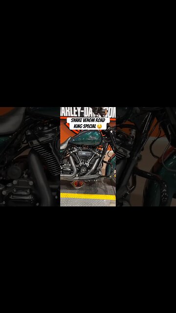 That snake venom road king 👑 #harleydavidson