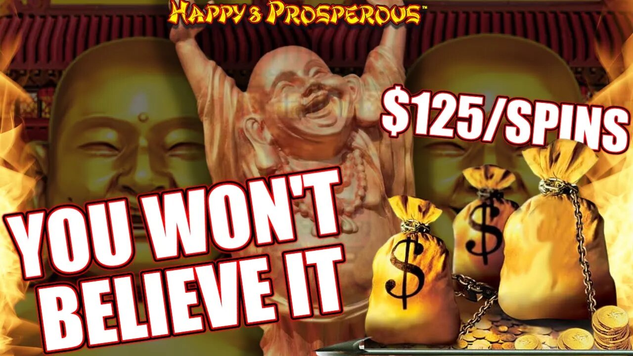 🤯 One of MY BIGGEST JACKPOTS EVER on HAPPY & PROSPEROUS DRAGON LINK SLOT MACHINE MASSIVE $125 BETS