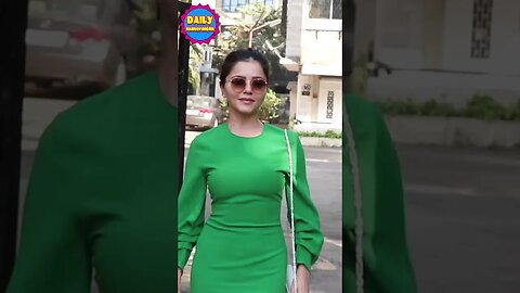 Rubina Dilaik Clicked In Green Outfit