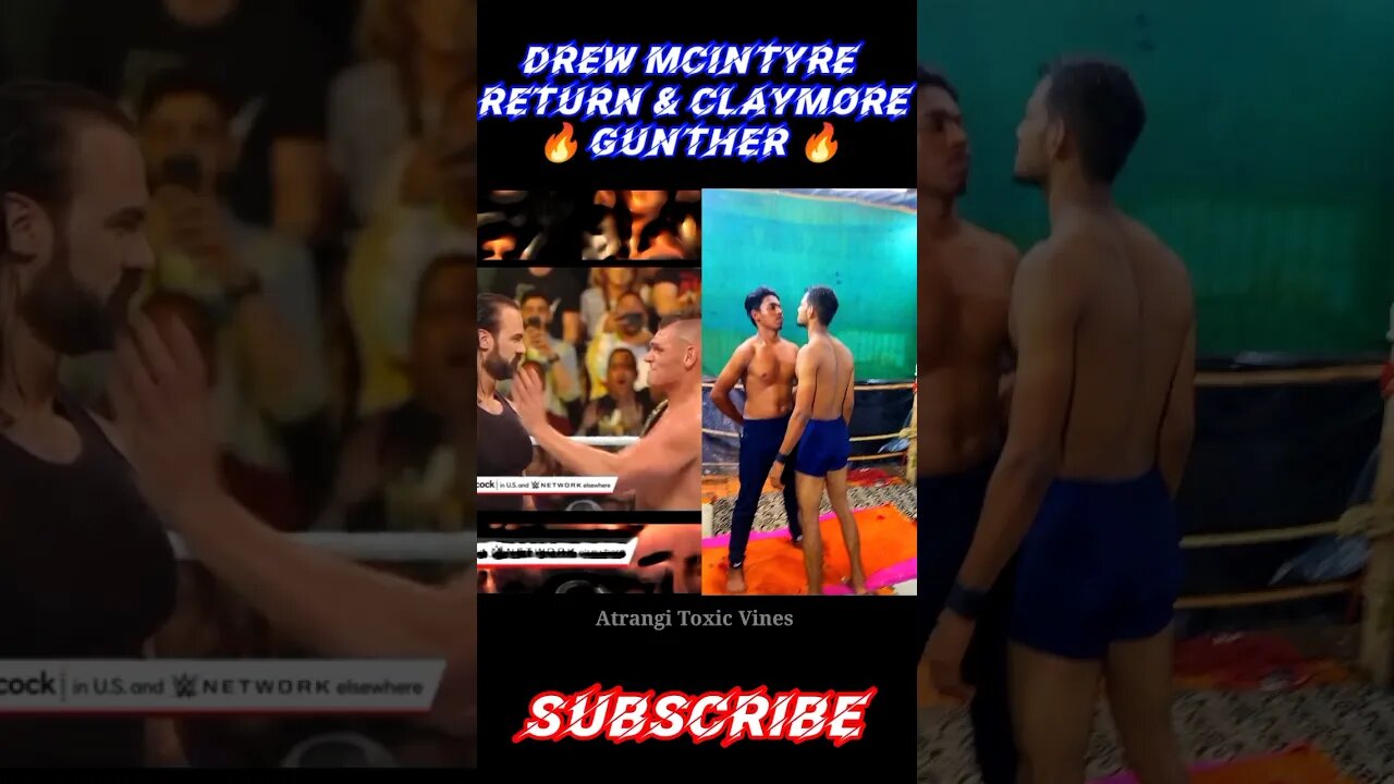 Drew McIntyre Return 🔥 & Claymore Gunther At Money In The Bank 2023 #shorts #drewmcintyre