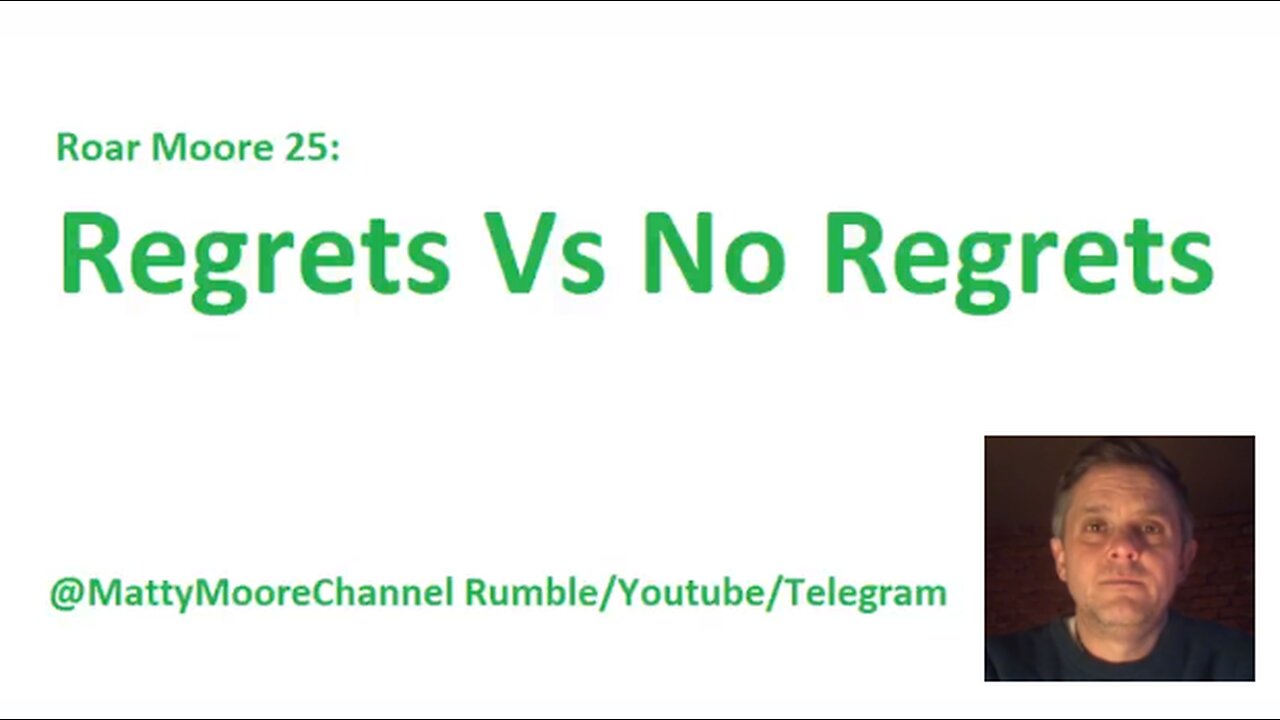 RM 25: Regrets Vs No Regrets