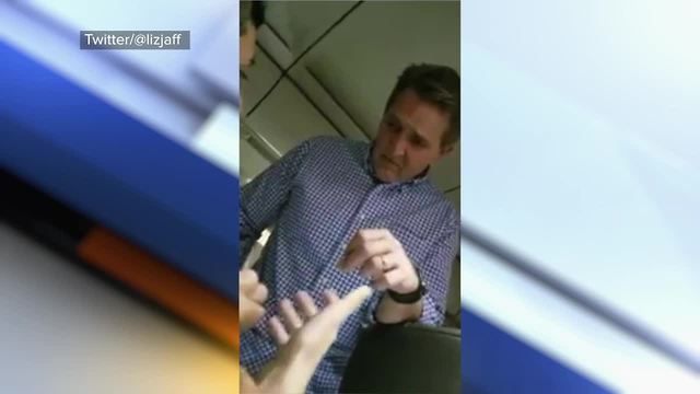 Sen. Jeff Flake talks tax reform bill with plane passenger