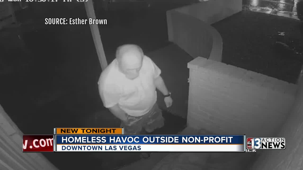 Homeless havoc outside nonprofit in downtown Las Vegas