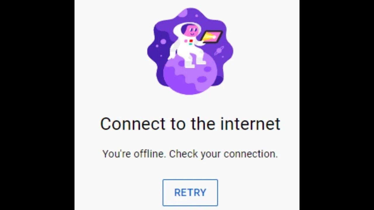 Why youtube say's you are offline when you are online.