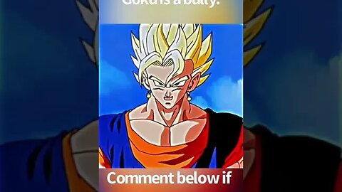 Goku is a bully #shorts #anime #dragonballz #shortsvideo