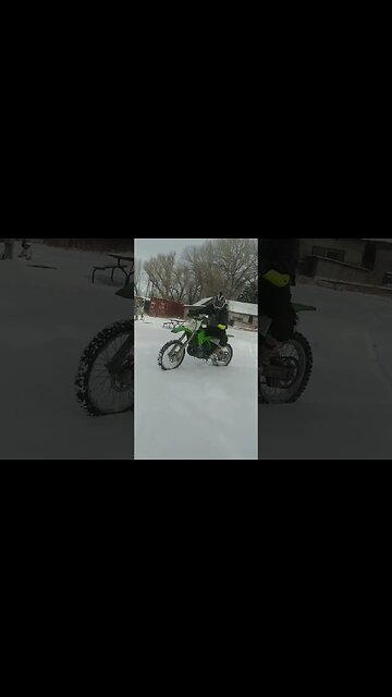 KX250 2 Stroke In Snow