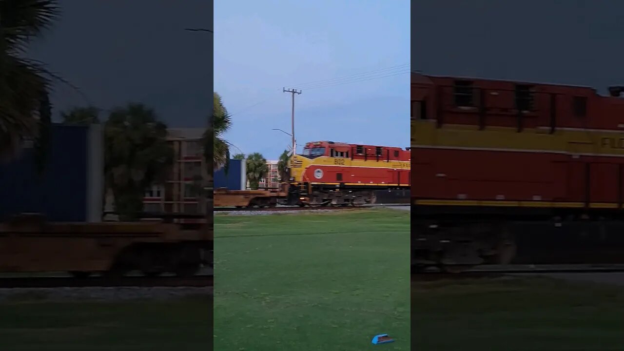 Florida East Coast Railway FEC-107 at Daytona Beach Golf Club August 19 2023 #railfanrob #fec107