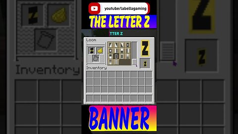 How To Make The Letter Z Banner | Minecraft