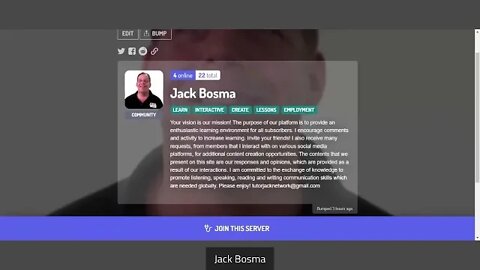 Jack Bosma Updated On Disboard And Discord