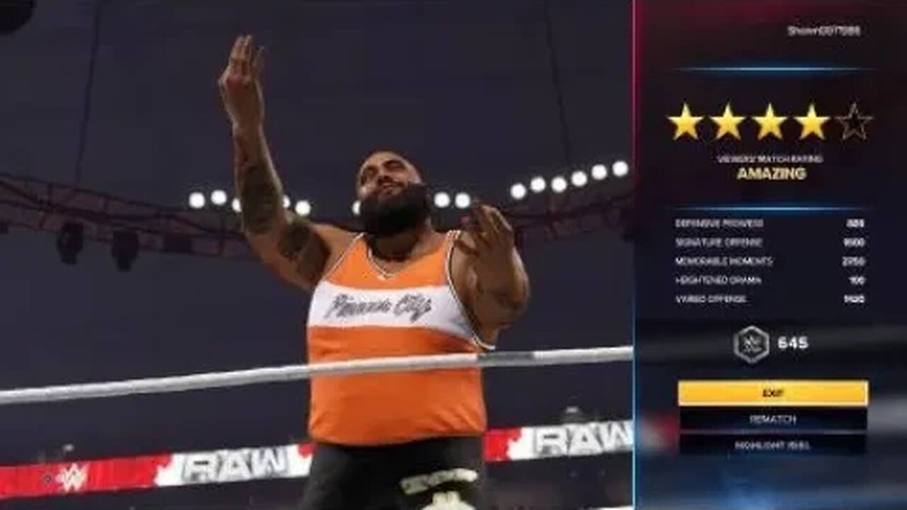 WWE 2K23: Top Dolla Vs. Mustafa Ali (Legend Difficulty)