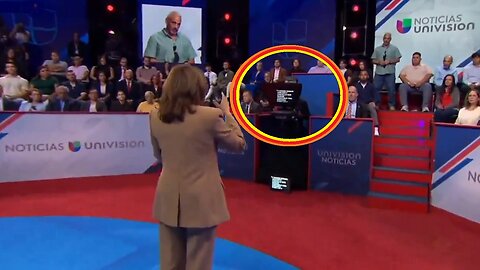 Univision Accidentally Lets The Cat Out Of The Bag… Shows Kamala Using A Teleprompter At A Town Hall