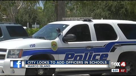 Police chief is asking Marco Island leaders for more officers for schools