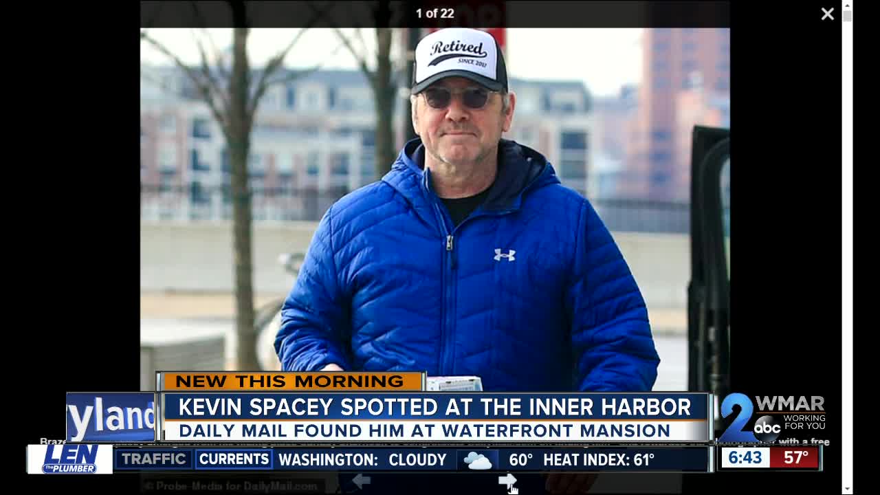 Kevin Spacey spotted at Inner Harbor mansion