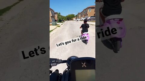 Riding E-Bike And E-Scooter