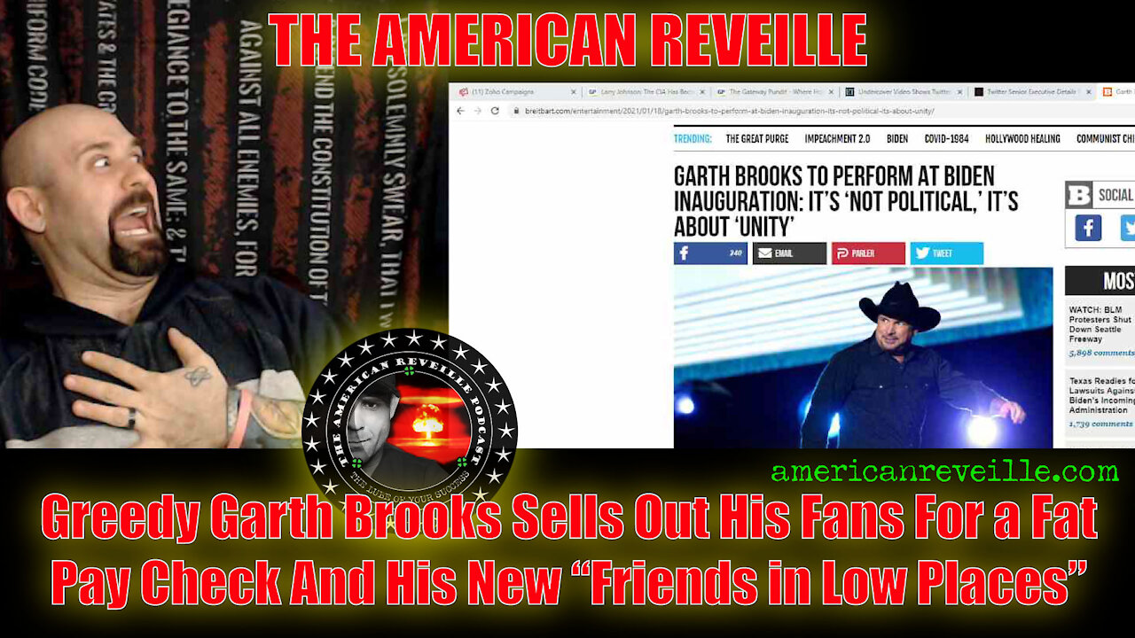 Greedy Garth Brooks Sells Out His Fans For a Fat Paycheck And His New "Friends in Low Places"