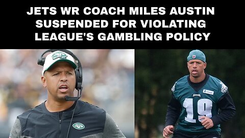 Jets WR coach Miles Austin suspended for violating league's gambling policy