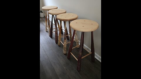 Baseball Bat Stools