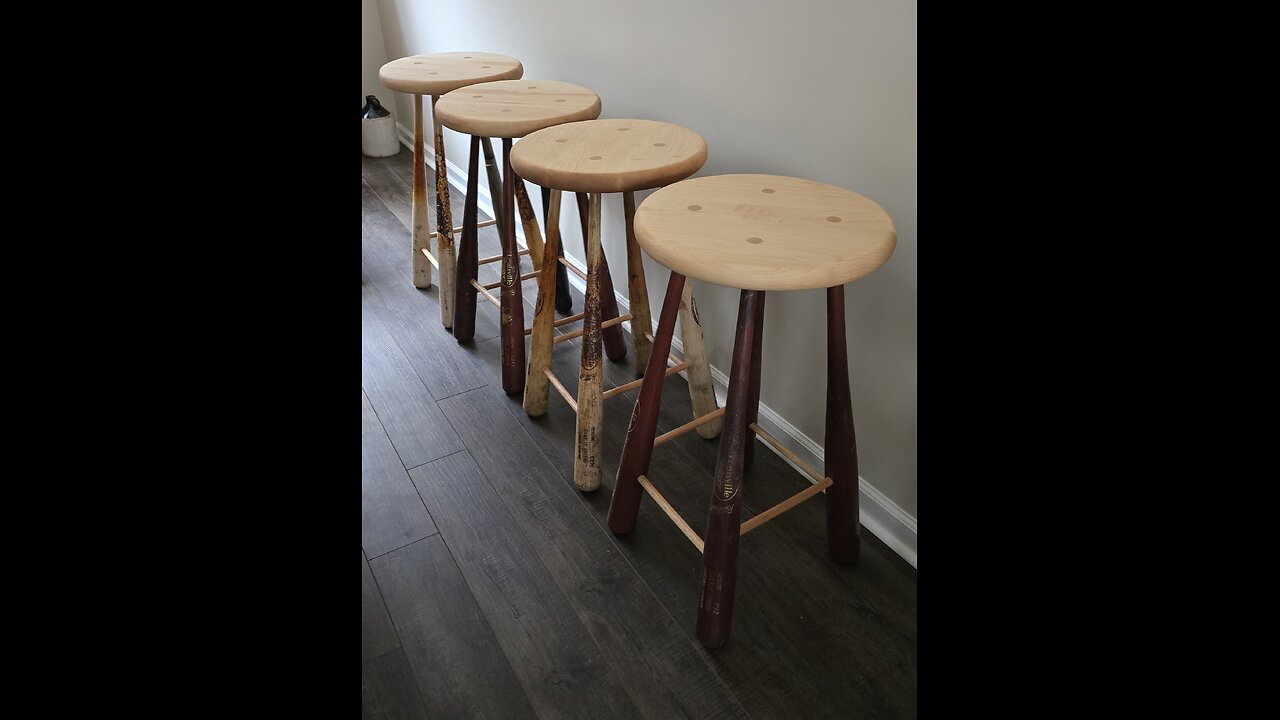 Baseball Bat Stools