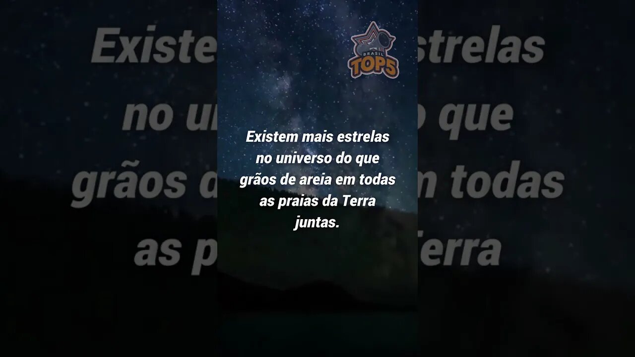 Existem mais estrelas no universo... #shorts