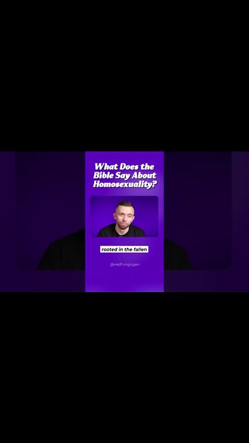 What does the Bible say about Homosexuality? 📖❓🏳️‍🌈