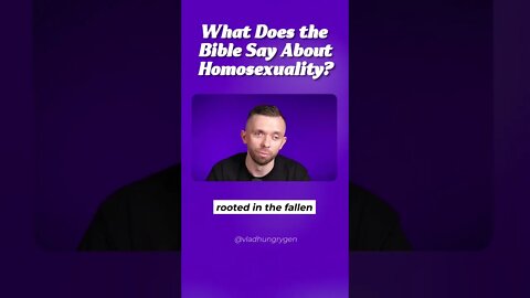 What does the Bible say about Homosexuality? 📖❓🏳️‍🌈