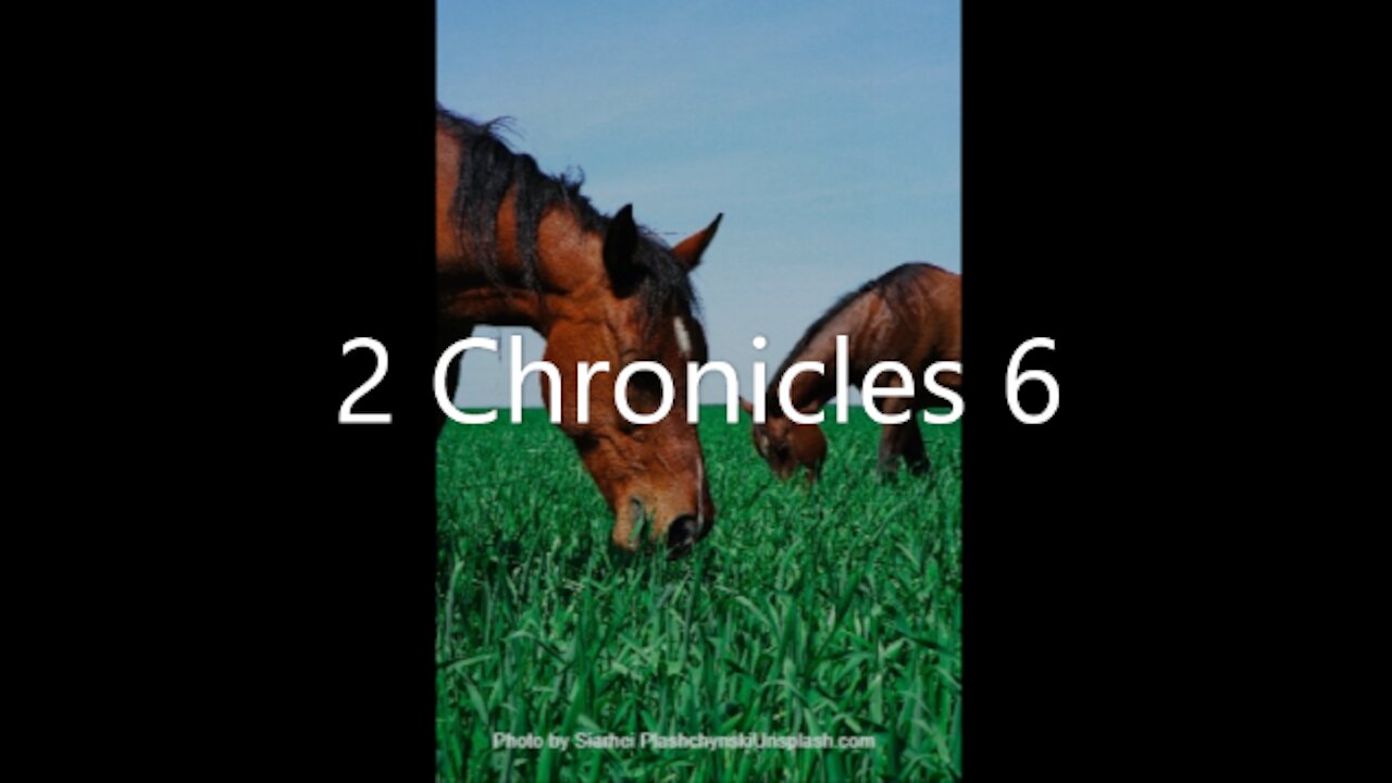 2 Chronicles 6 | KJV | Click Links In Video Details To Proceed to The Next Chapter/Book