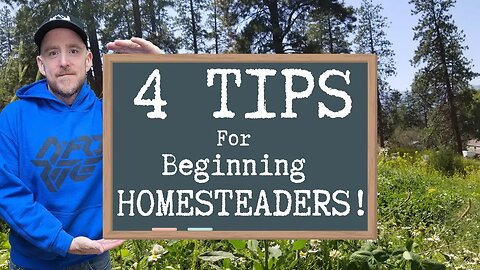 4 Tips For Beginning Homesteaders