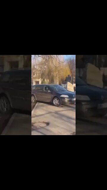 Sumy - burning vehicle (not sure which country)