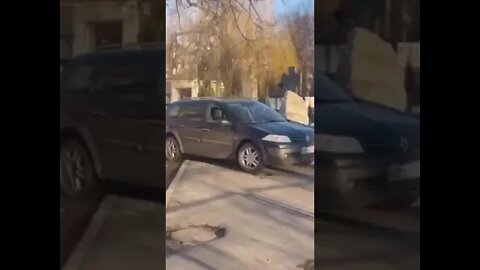 Sumy - burning vehicle (not sure which country)