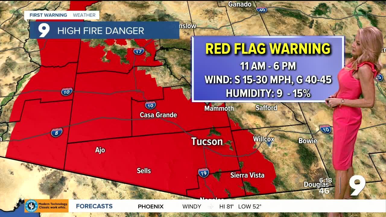 Strong winds bring high fire danger