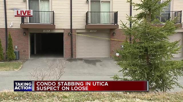 Stabbing reported outside of Utica condo; Police search for suspect