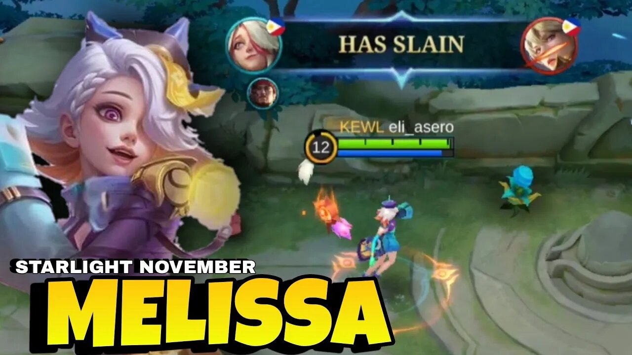 MELISSA STARLIGHT SKIN NOVEMBER, EARLY ACCESS GAMEPLAY MOBILE LEGENDS BANG BANG