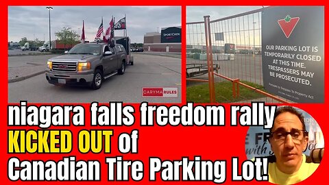 Niagara Falls Freedom Rally KICKED OUT of Parking Lot!!