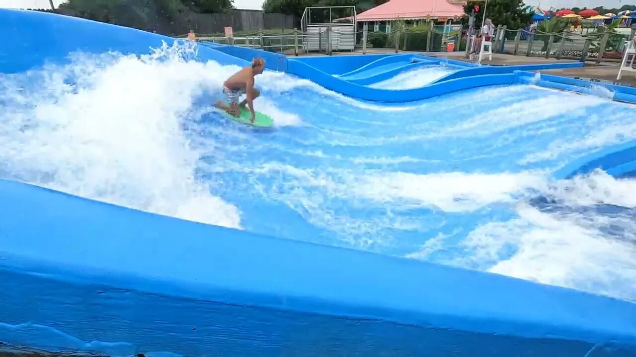 flowrider - Andrew - 12 at Soak City, Kings Island