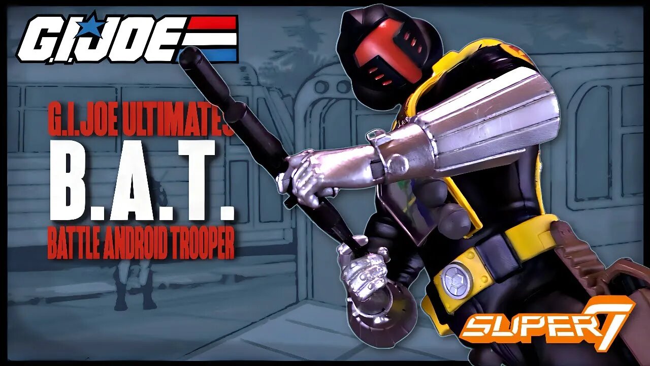 Super7 G.I.JOE Ultimates Cobra B.A.T. Figure @TheReviewSpot