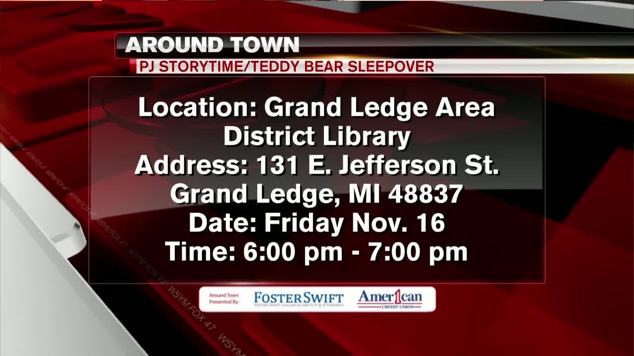 Around Town 11/14/18: PJ Storytime/Teddy Bear Sleepover