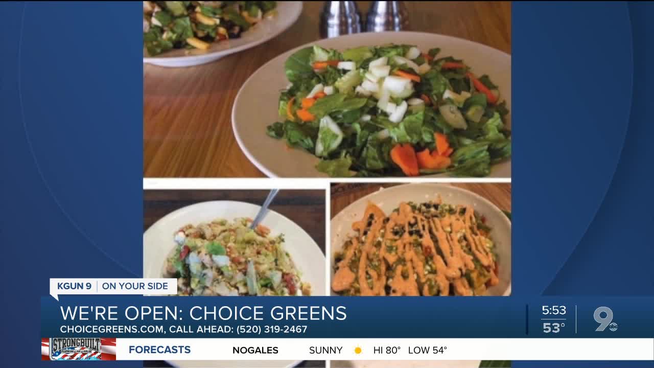 Choice Greens sells salads and other meals to go