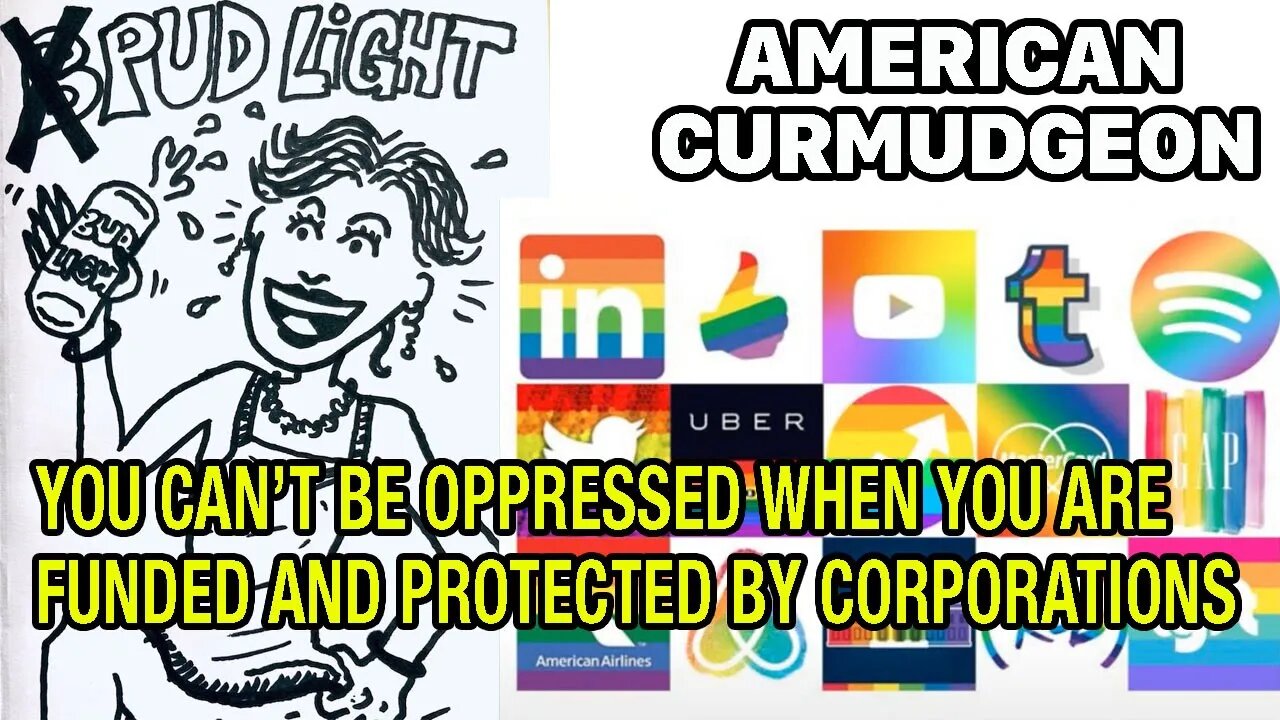 YOU CAN'T BE OPPRESSED WHEN YOU ARE FUNDED AND PROTECTED BY CORPORATIONS