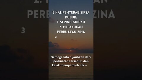 Sering dilupakan, penyebab siksa kubur