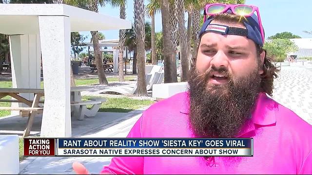 Sarasota native's rant about the upcoming MTV reality show 'Siesta Key' goes viral