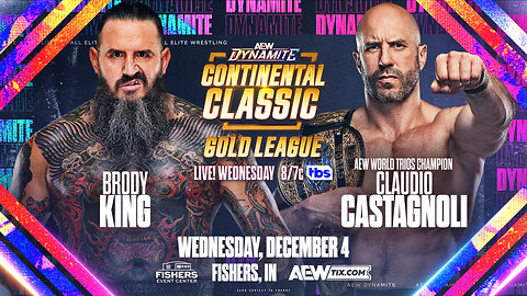 Claudio Castagnoli Low Blows Brody King to Win Continental Classic Main Event! #shorts